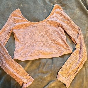 Lace crop top